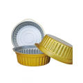 Gold Round takeaway food Aluminium Foil Container